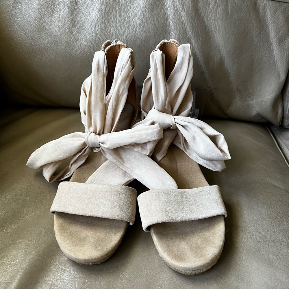UGG Trina Wedge Sandals Nude Size 9.5 - Picture 3 of 11